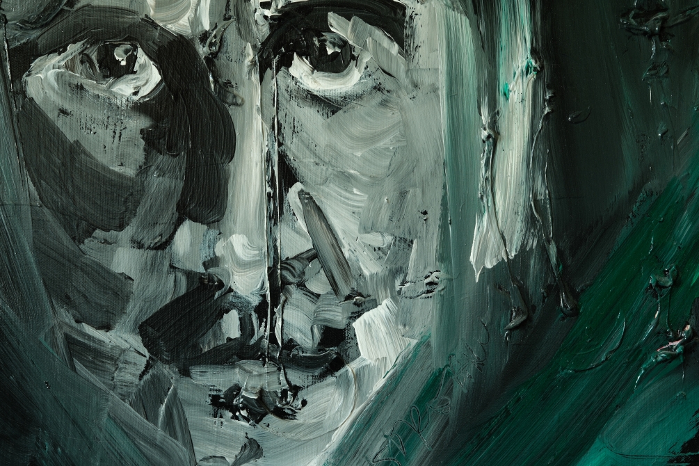 Portrait with Green, detail