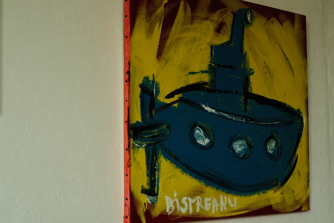 Yellow Submarine Turned Blue in the Red Sea, side view